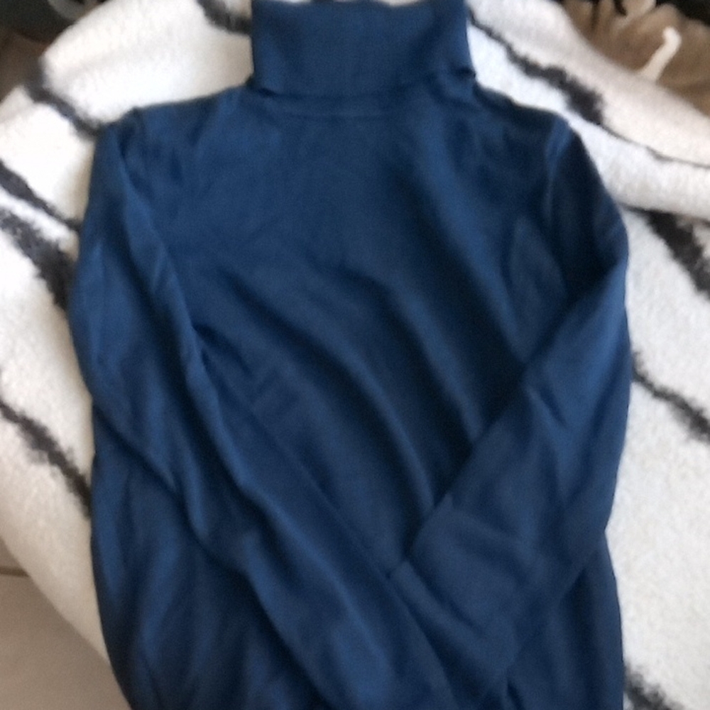 Talbots Navy Turtleneck Sweater